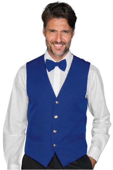 Gilet Unisex con gemello - Isacco Blu Cina Isacco