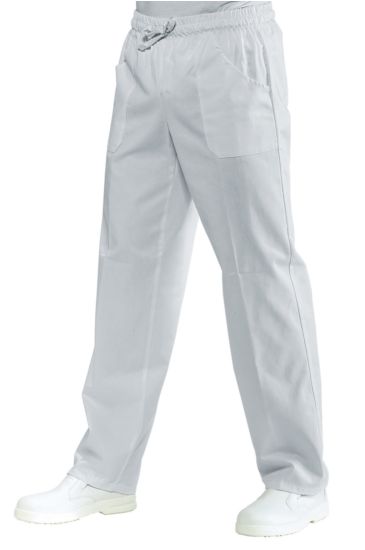 Trousers with elastic - Isacco White