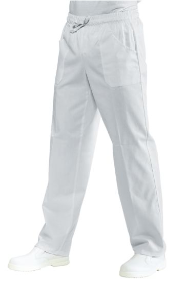 Pantalone con elastico - Isacco Bianco