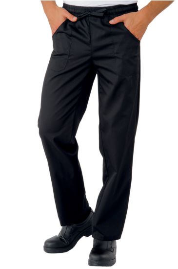 Pantalone con elastico sanza tasche - Isacco Nero