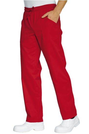 Trousers with elastic - Isacco Red