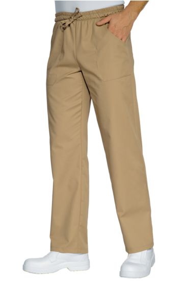 Trousers with elastic - Isacco Biscuit Colour