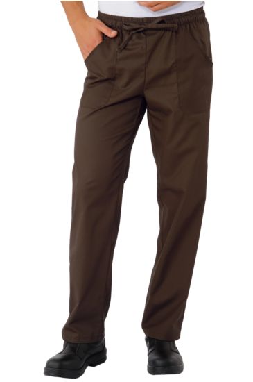 Trousers with elastic - Isacco Brown