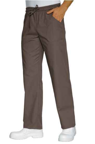 Trousers with elastic - Isacco Mud