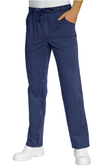Trousers with elastic - Isacco Blue Vienna