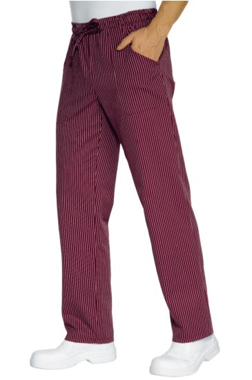 Trousers with elastic - Isacco Bordeaux Vienna