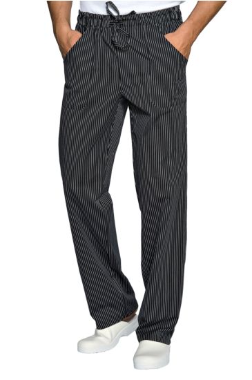 Trousers with elastic - Isacco Black Vienna