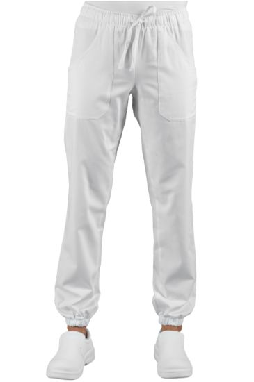 Pantagiaffa trousers with elastic White Isacco