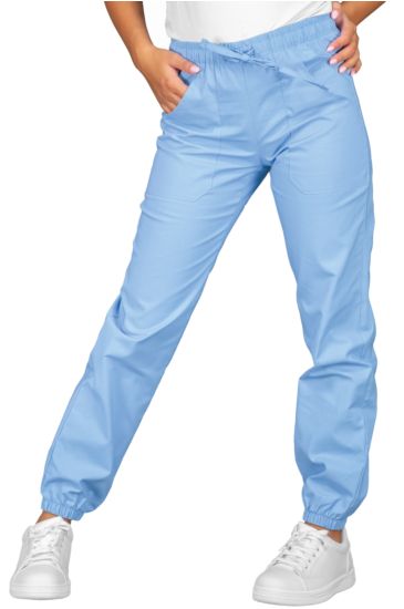Pantagiaffa trousers with elastic - Isacco Blue