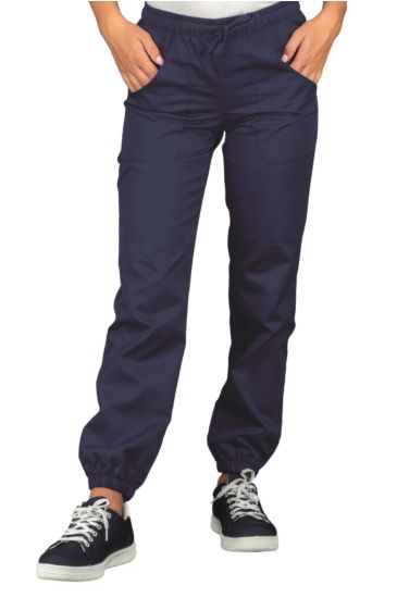 Pantagiaffa trousers with elastic - Isacco Blu