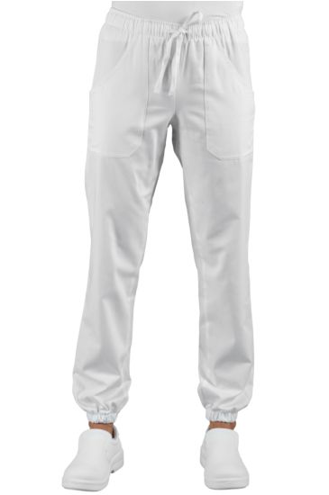 Pantagiaffa trousers with elastic - Isacco Bianco