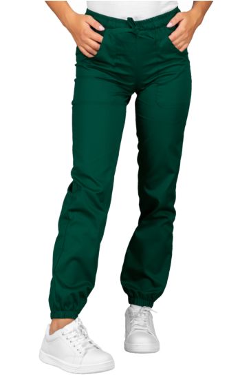 Pantagiaffa trousers with elastic - Isacco Dark Green
