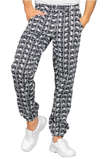 Pantagiaffa trousers with elastic - Isacco Yin Yang