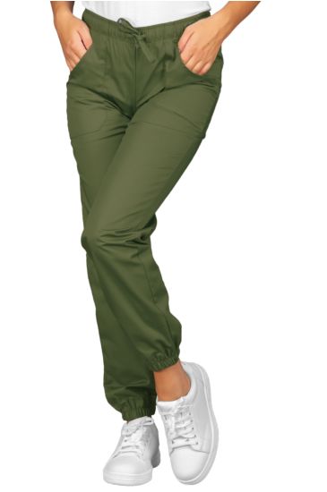 Pantagiaffa trousers with elastic - Isacco Green Army