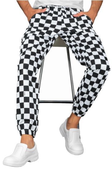 Pantagiaffa trousers with elastic - Isacco Chess