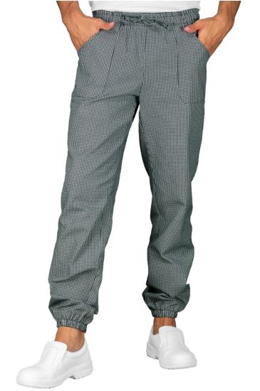 Pantagiaffa trousers with elastic - Isacco Houndstooth
