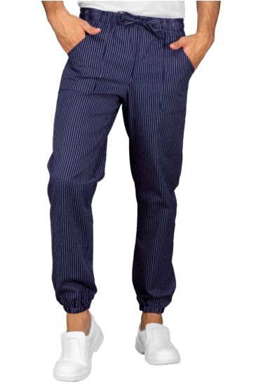 Pantagiaffa trousers with elastic - Isacco Blue Vienna