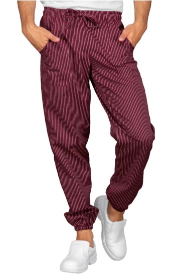 Pantagiaffa trousers with elastic - Isacco Bordeaux Vienna