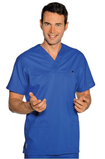 Casacca Collo a V Blue Isacco