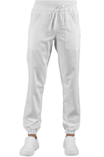 Pantagiaffa trousers with elastic - Isacco White