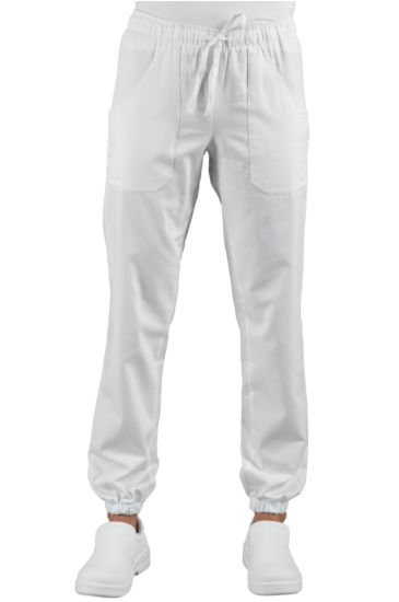 Pantagiaffa trousers with elastic - Isacco White