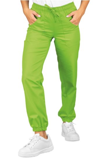 Pantagiaffa trousers with elastic - Isacco Apple Green