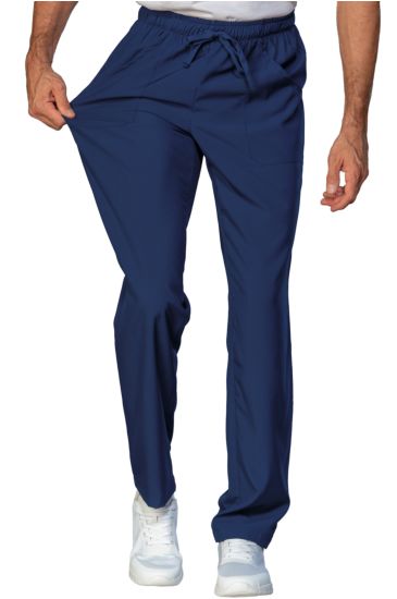 Trousers with elastic Blu Isacco