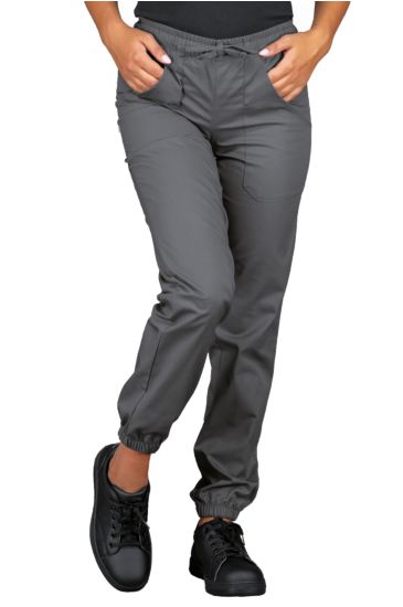 Pantagiaffa trousers with elastic Grey Isacco