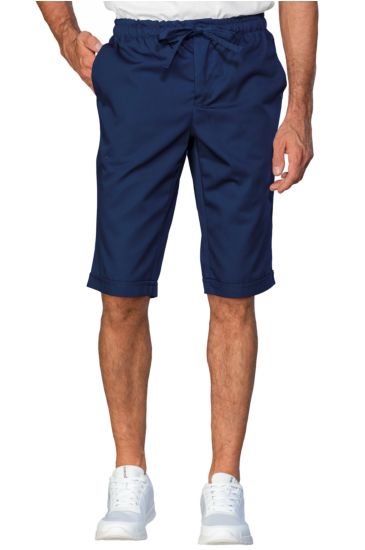 Unisex Slim Fit Shorts with Zip - Isacco Blu