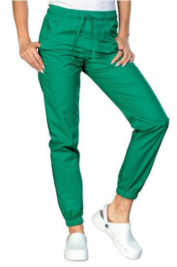 Pantagiaffa trousers with elastic - Isacco Green Isacco