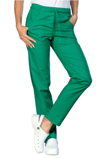 Trousers with elastic Green Isacco