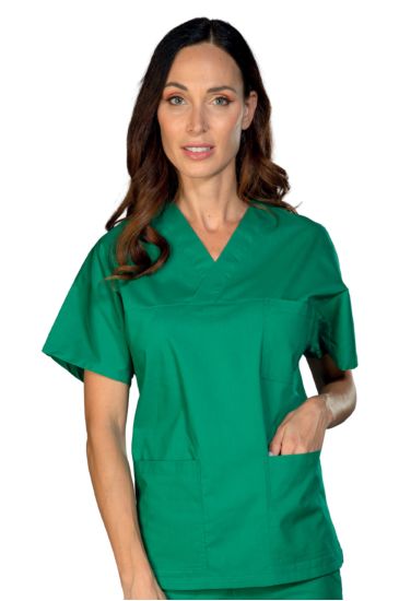 V-necked blouse Green Isacco