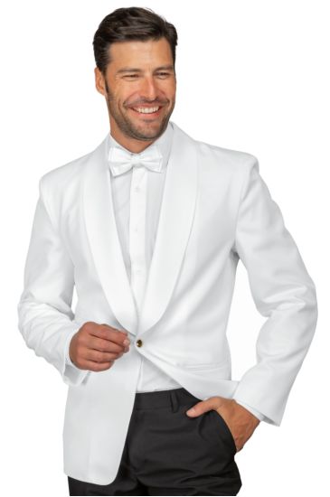 Single-breasted shawl jacket - Isacco White