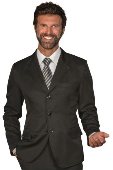 3 buttons jacket for men - Isacco Nero