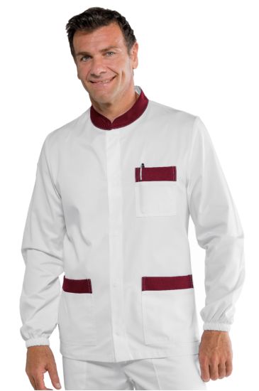 Corf&ugrave; Korean jacket - Isacco White+bordeaux