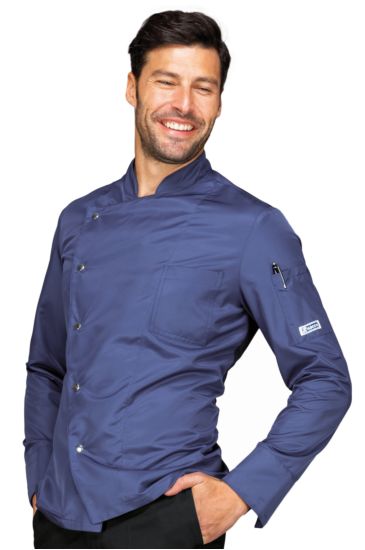 Giacca cuoco Belfast - Isacco Blu Isacco