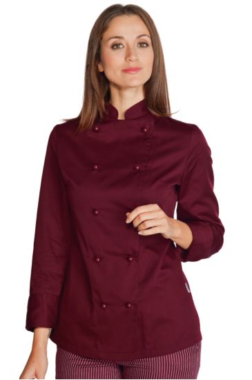 Lady Chef jacket - Isacco Bordeaux