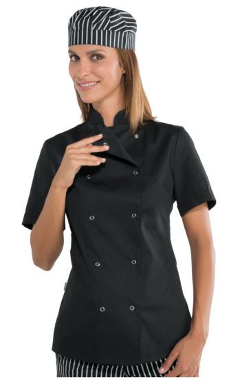 Giacca Lady Chef Bottoni a Pressione - Isacco Black Isacco