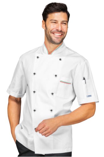 Profiled chef jacket - Isacco White+italy