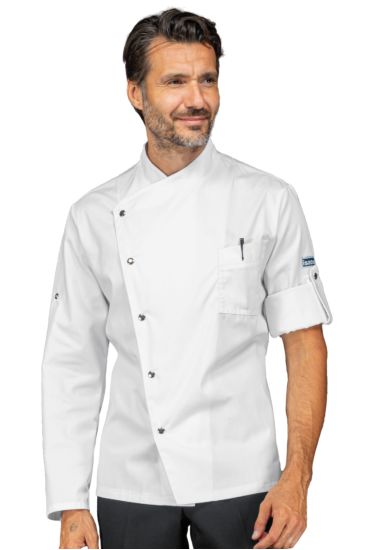 Manhattan chef jacket half sleeve - Isacco Bianco