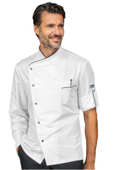 Manhattan chef jacket - Isacco White+black