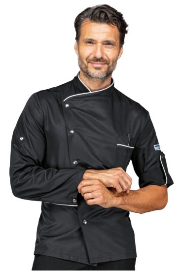 Manhattan chef jacket - Isacco Black+white