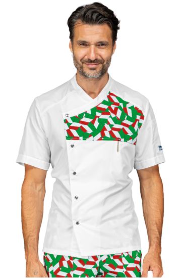 Erickson chef jacket - Isacco White+italy