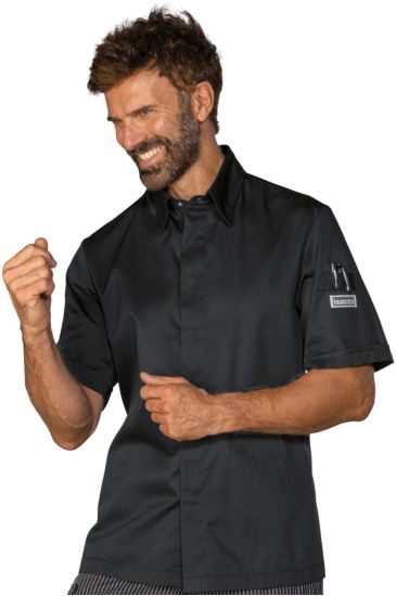 CHICAGO BLACK CHEF JACKET SIZE XXXL Black Isacco