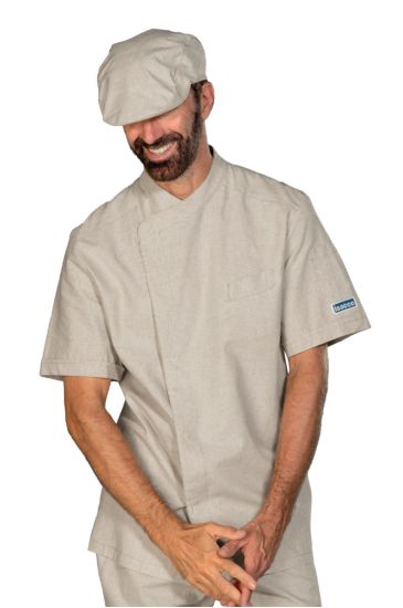 BILBAO LINEN CHEF JACKET Linen Isacco