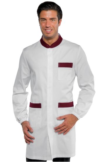 Camice Dover - Isacco White+bordeaux Isacco