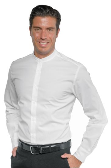 Detroit unisex stretch shirt - Isacco Bianco