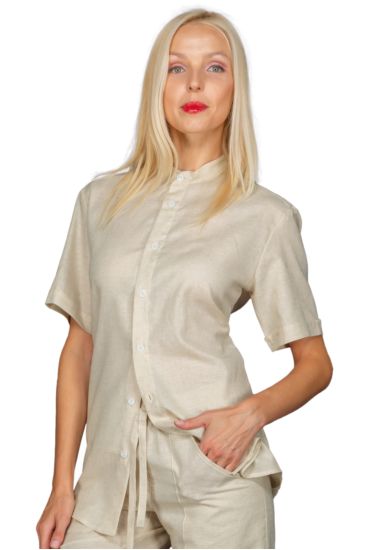 Detroit unisex stretch shirt - Isacco Linen