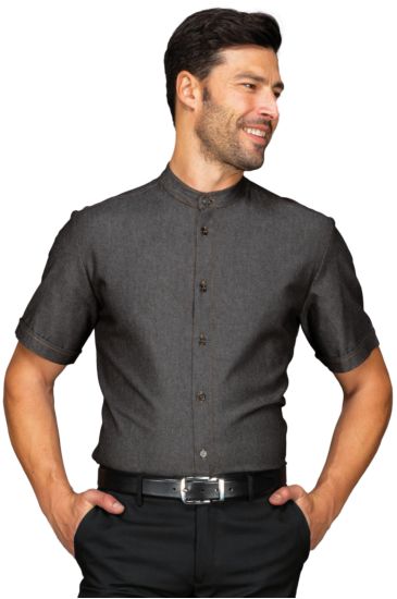 Detroit unisex stretch shirt - Isacco Black Jeans