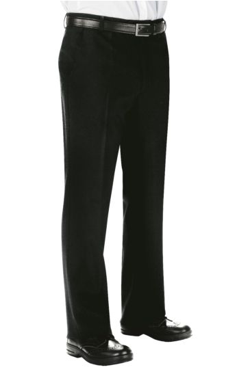 Man trousers no darts - Isacco Nero